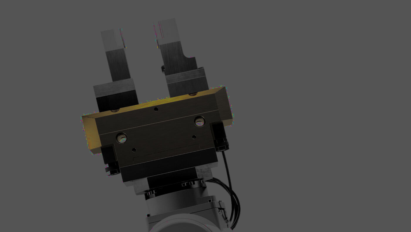 Daisy, Apple's disassembly robot, recovered-material arm dimly lit